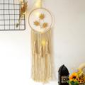 Macrame Dream Catcher, Boho Leaf Dream Catcher Wall Decor, Bohemian