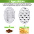 Grater with Food Storage Container for Ginger, Box Grater Black