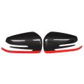 2 X Abs Side Door Rearview Mirror Cap Cover Trim for Mercedes Benz