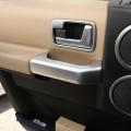 Car Inner Door Handle Protection Cover Sticker (silver)