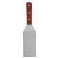 Stainless Steel Flat Frying Spatula with Wooden Handle Pizza Spatula