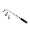Telescoping Lug Wrench, Wheel Wrench with Cr-v Sockets(17/19,21/23mm)