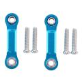 2x Servo Rudder Rod Metal Upgrade Rc Car Parts for Wltoys A959-b Blue