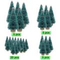 105 Pcs Miniature Christmas Tree for Christmas Craft Party Decoration