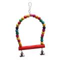 18 Pcs Bird Parrot Toys, Colorful Chewing Hanging Hammock Swing Bell
