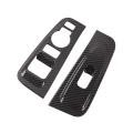 2pcs Abs Carbon Fiber Armrest Trim for Hyundai Grand Starex H1 19-20