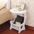 Mini Plastic Round Coffee Tea Table Bedside Table Household Furniture