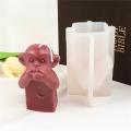 3d Monkey Scented Candle Mold, Diy Mold, Candle Making Supplies(c)