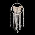 Butterfly Decor Dream Catcher - Hand Woven Boho Macrame Wall Hanging