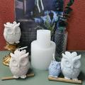 3d Owl Candle Molds Silicone Mould for Plaster Wax Tools Making -s
