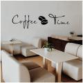 Removable Wall Pvc Sticker Decals Decor Art Black - Coffee Time