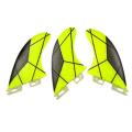Surf Fins Double Tabs 2 Fins Double Tabs 2 Tri Fin Set ,yellow M