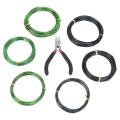 7pcs 5m Bonsai Tree Training Wires with Wire Cutter Kit Aluminum
