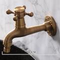 All Copper Kitchen Antique Washing Machine Faucet, In-wall Faucet