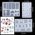 Jewelry Silicone Casting Molds Tools Set for Diy Pendant Making