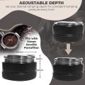 53mm Coffee Distributor & Tamper with Mat, with Adjustable Depth