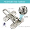 Home Reinforced Lock Security Door Lock Hotel Anti-theft Buttons