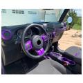 21 Pcs Car Interior Trim Kit for Jk Jeep Wrangler 2011-2017 Purple