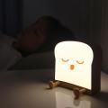 Cute Cartoon Toast Bread Shape Night Light Mobile Phone Holder Usb, A