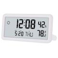 Alarm Clock for Bedroom,digital Wall Clocks,with Date,week,white