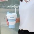 Collapsible Coffee Cup, Portable Foldable Travel Mug, 15.8ozl,green
