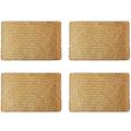 Pack Of 4, Natural Seagrass Placemat, 17 Inch X 12 Inch, Hand-woven