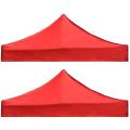 2x2m Four-corner Tent Cloth Foldable Rainproof Replacement Red