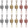 12pcs Locking Magnetic Clasps Rose Jewelry Magnetic Clasp Converter