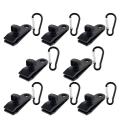 8 Pcs Tarp Clips with Carabiner,lock Clamp Clip for Outdoor Camping