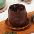 Japanese Style Log Cup Wooden Big Belly Cup Sake Solid Wood Retro