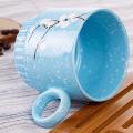 Ceramics Mugs with Iron Shelf Creative Drinkware Coffee Tea Cups