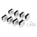 8 Pcs Glass Clamps 9-10mm M Size Stainless Steel 304 Glass Clamps