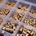 330pcs Female Thread Knurled Nuts M2 M3 M4 M5 Brass Assortment Kit