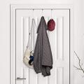 Over Door Hooks for Hanging Clothes,6packs Hanger,for Bathroom Silver