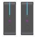 2pcs Air Purifier for Home Cleaner Mini Air Ionizer,black Us Plug