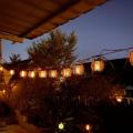 Led Solar Flame Lanterns Outdoors Solar Garden String Lights(6ball)