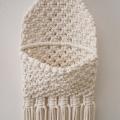 Macrame Wall Holder Cotton Wovening Hanging Pocket Boho Home Decor