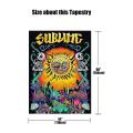 Sun Tapestry,psychedelic Tapestries with Cactus for Bedroom 44x59inch