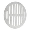 Silver Tone Round Stainless Steel Floor Drain Cover