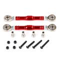 Cnc Metal Tie Pull Rod Set for 1/5 Hpi Km Rovan Car Toys Parts,red