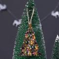 10 Pcs Christmas Tree Animal Wooden Pendant Family Ornaments Family,c