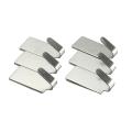 6pcs Stainless Steel Self Adhesive Stick Wall Hook Hanger Holder