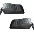 2x Car Armrest Box Mats Leather Center Console Covers Interior