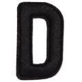Black Letter Embroidery Patch for T-shirt Kids Clothes Accessories