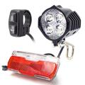 Electric Bike Front and Ebike Rear Light Set Input 36v 48v 60v