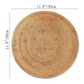 2pcs Round Rattan Placemat for Dining Table,wedding,parties,bbq's,etc