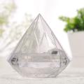 12pcs Transparent Diamond Shape Candy Box Wedding Favor Gift Boxes