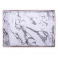 Gold Rim Serving Tray Marble Pu Leather Tea Cup Sets Tray Kitchen Box