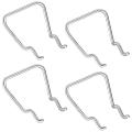 30pcs Pegboard Holders, Stainless Steel Double Loop Hooks for Store