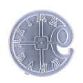 Digital Clock Living Room Wall Hanging Silicone Mould Round Clock